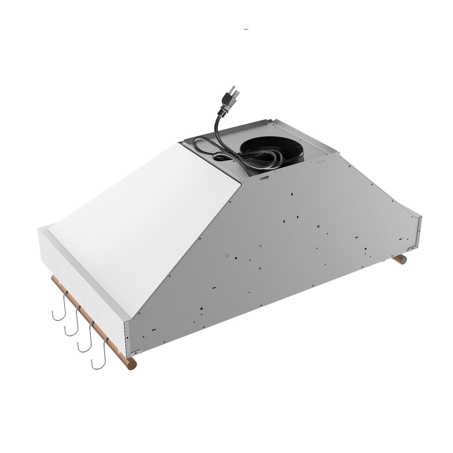 Forno Venezia 36 Inch Wall-Mounted Range Hood in White with Touch Controls and Baffle Filters - Forno Appliances