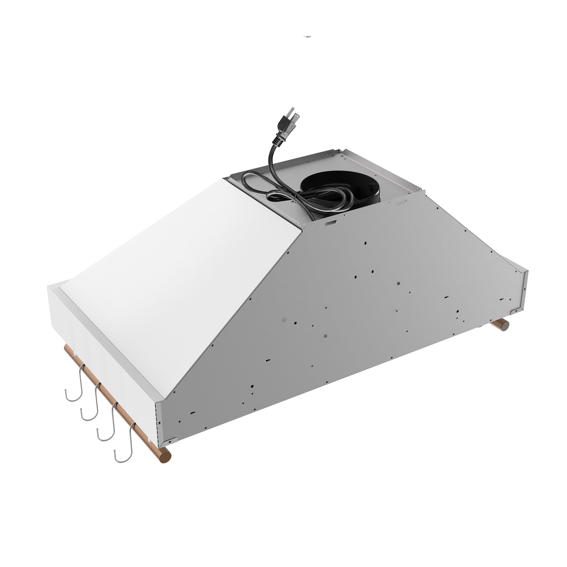 Forno Venezia 36 Inch Wall-Mounted Range Hood in White with Touch Controls and Baffle Filters - Forno Appliances
