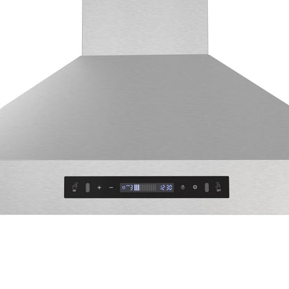 Forno Venezia 36 Inch Wall-Mounted Range Hood with Touch Controls and Baffle Filters - Forno Appliances