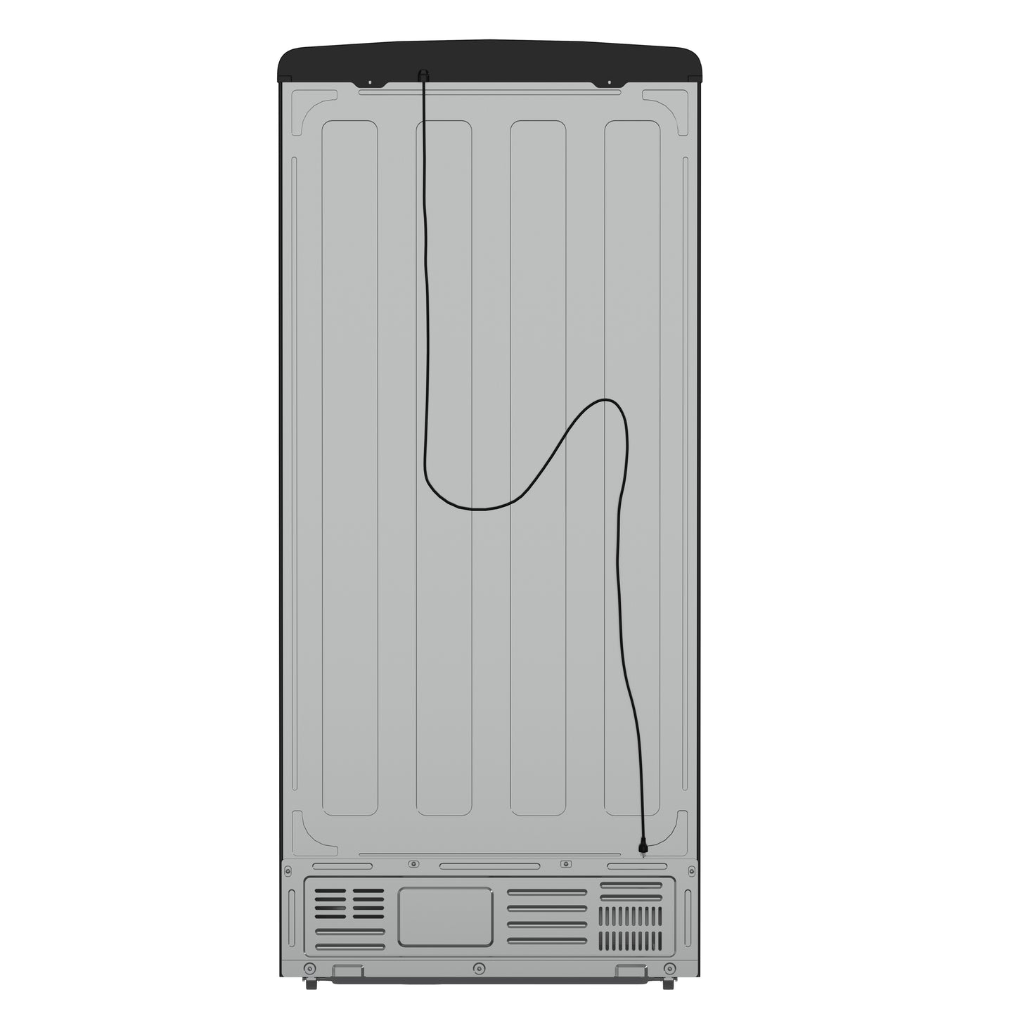Forno Luigi 33-Inch French Door Refrigerator, 18 cu.ft, Black Finish, Antique Brass Handles, ENERGY STAR Certified - Forno Appliances