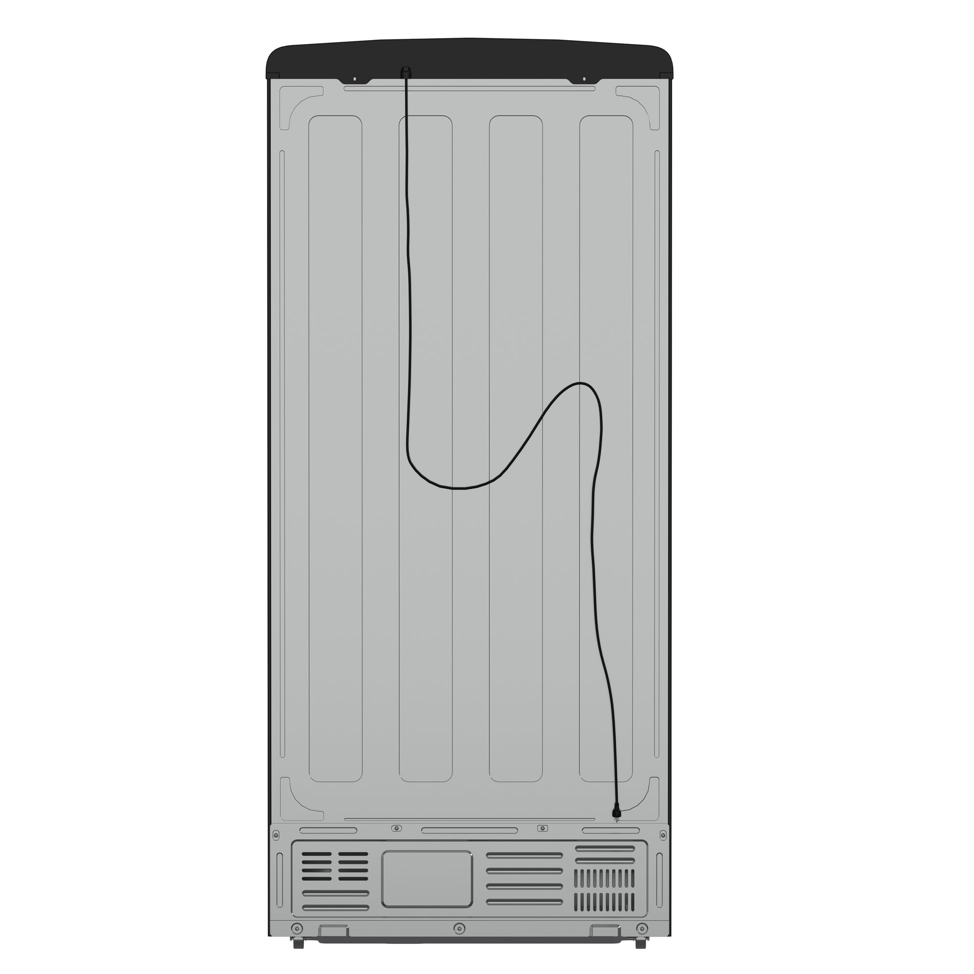 Forno Luigi 33-Inch French Door Refrigerator, 18 cu.ft, Black Finish, Antique Brass Handles, ENERGY STAR Certified - Forno Appliances