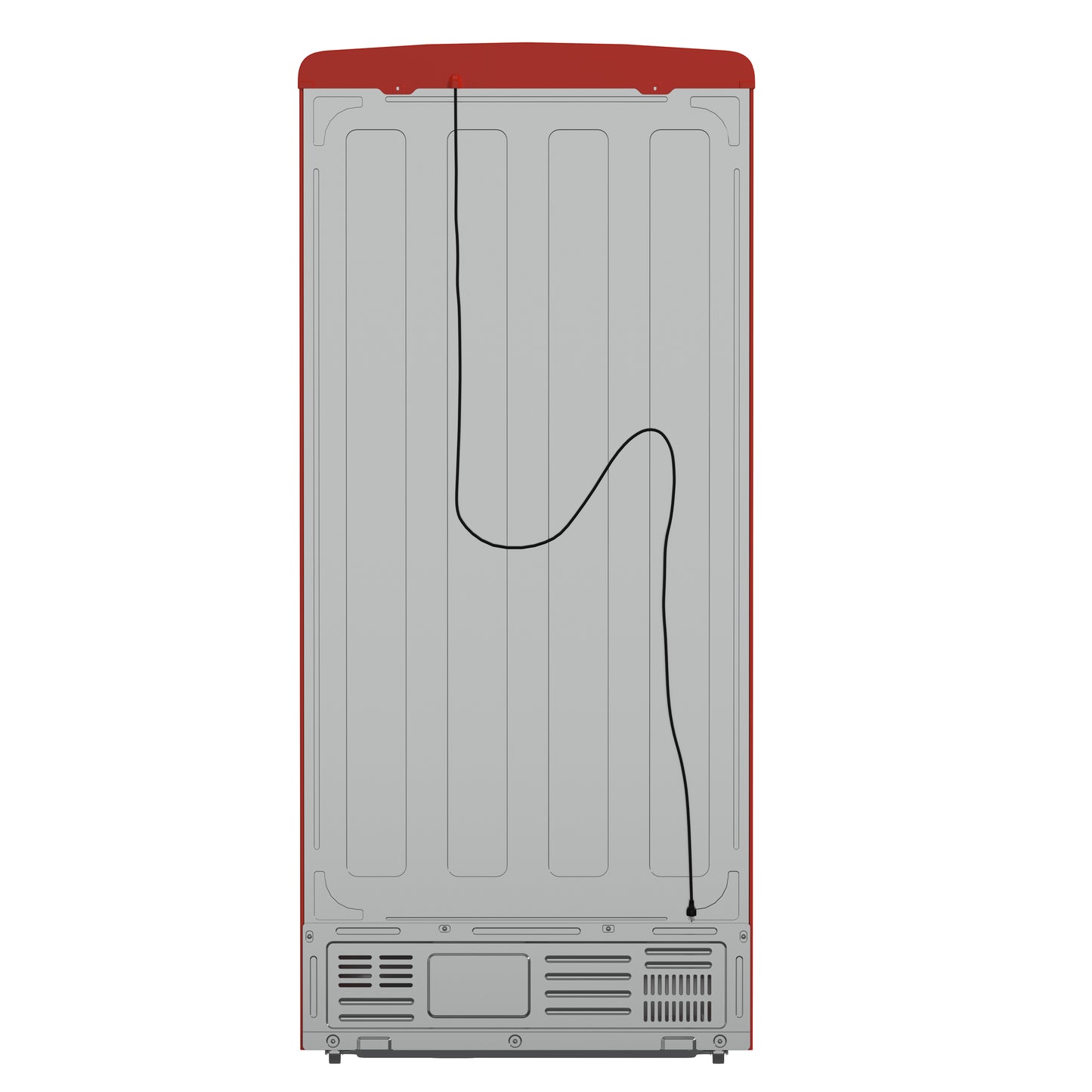 Forno Luigi 33-Inch French Door Refrigerator, 18 cu.ft, Red Finish, Handle-Free Design, ENERGY STAR Certified - Forno Appliances