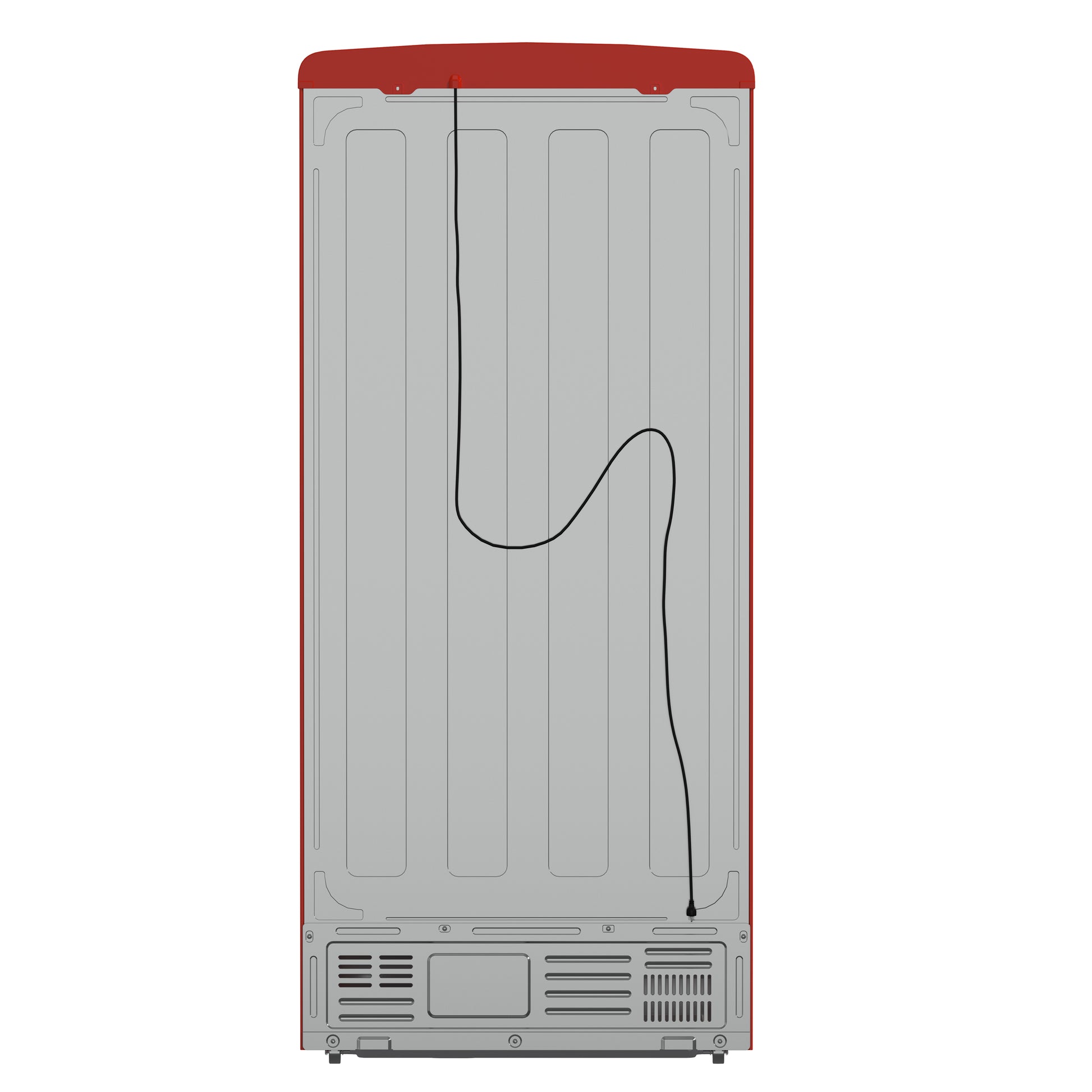 Forno Luigi 33-Inch French Door Refrigerator, 18 cu.ft, Red Finish, Handle-Free Design, ENERGY STAR Certified - Forno Appliances