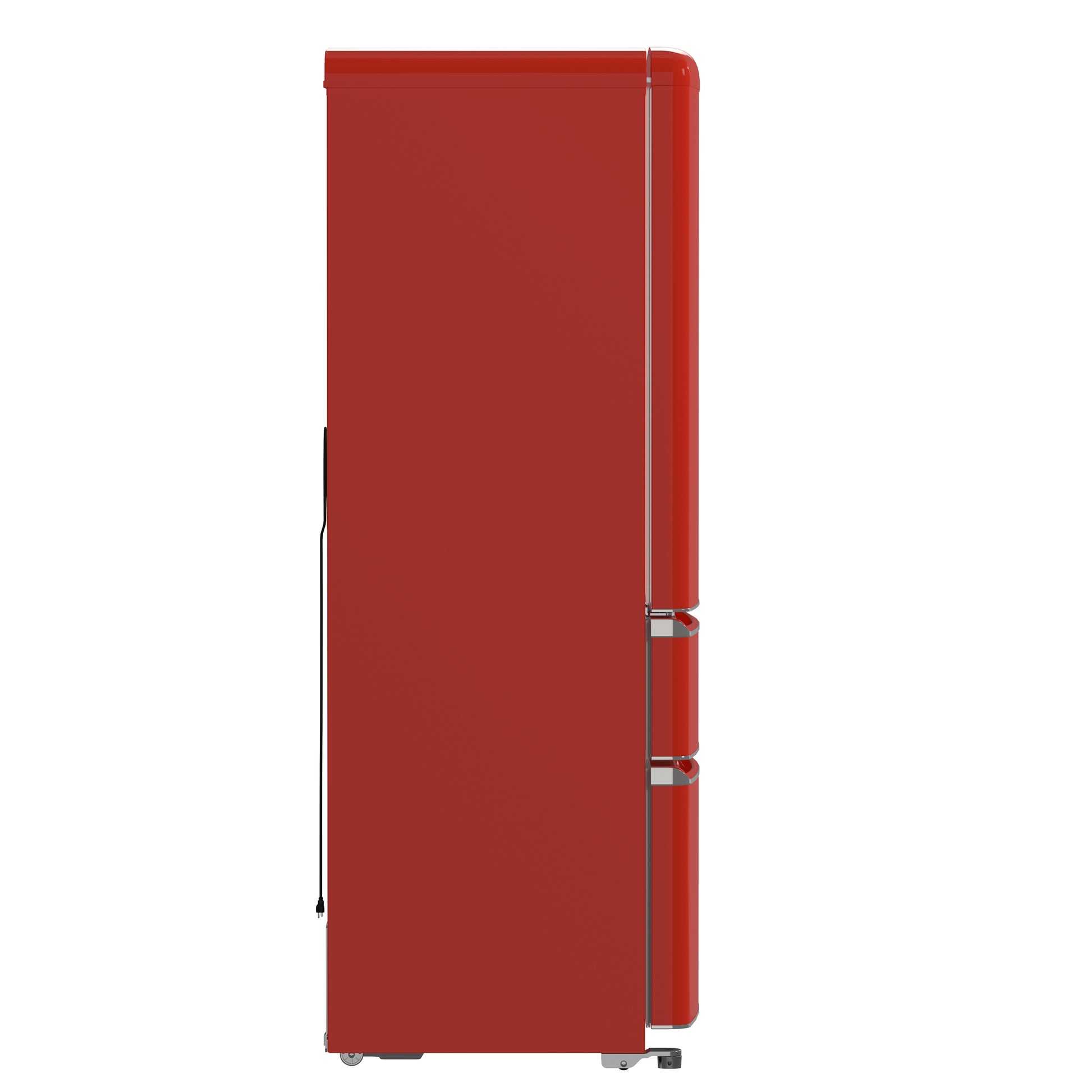 Forno Luigi 33-Inch French Door Refrigerator, 18 cu.ft, Red Finish, Handle-Free Design, ENERGY STAR Certified - Forno Appliances