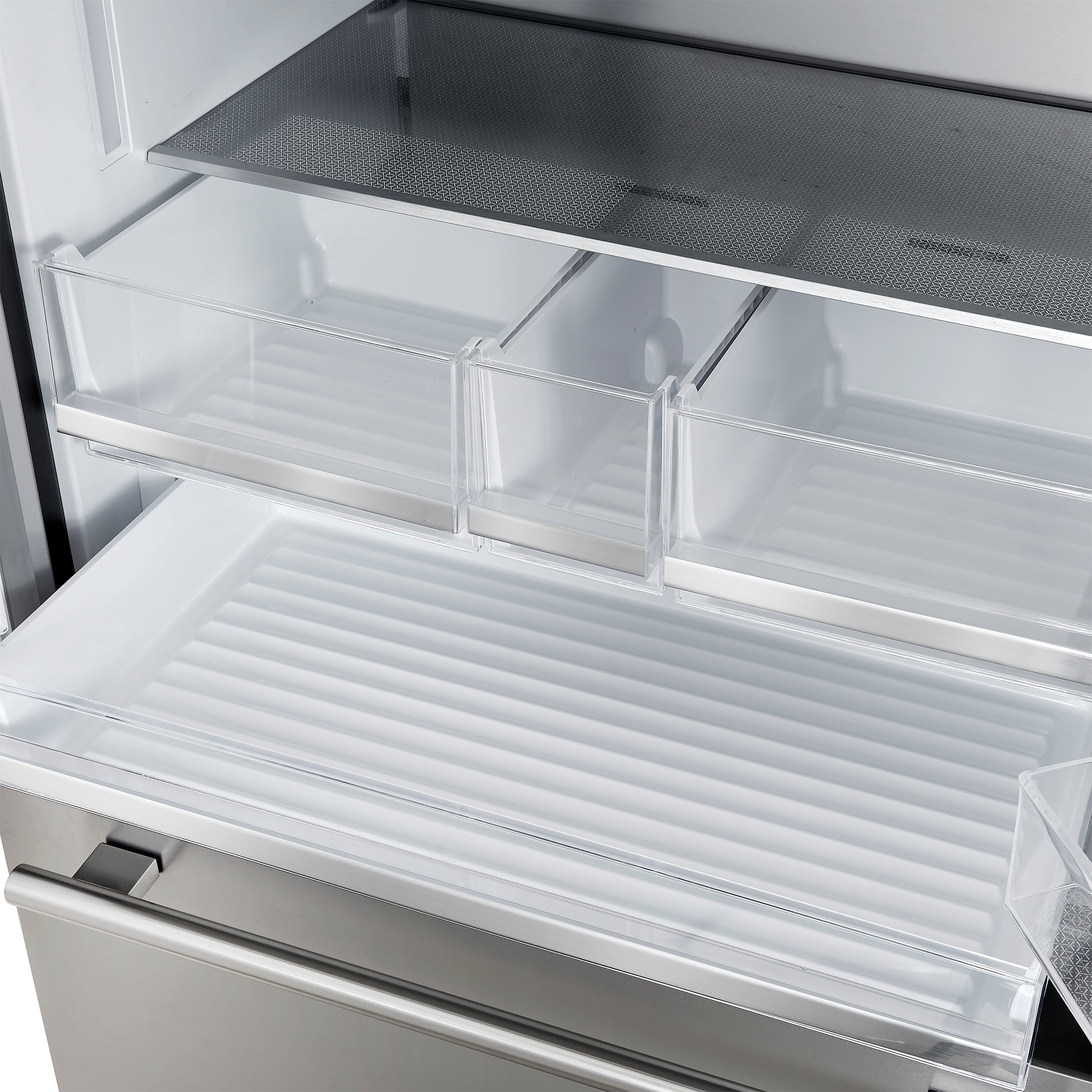 Forno Aosta 36-Inch French Door Refrigerator, Stainless Steel, 22.4 cu.ft, External Water Dispenser, Automatic Ice Maker, ENERGY STAR Certified - Forno Appliances