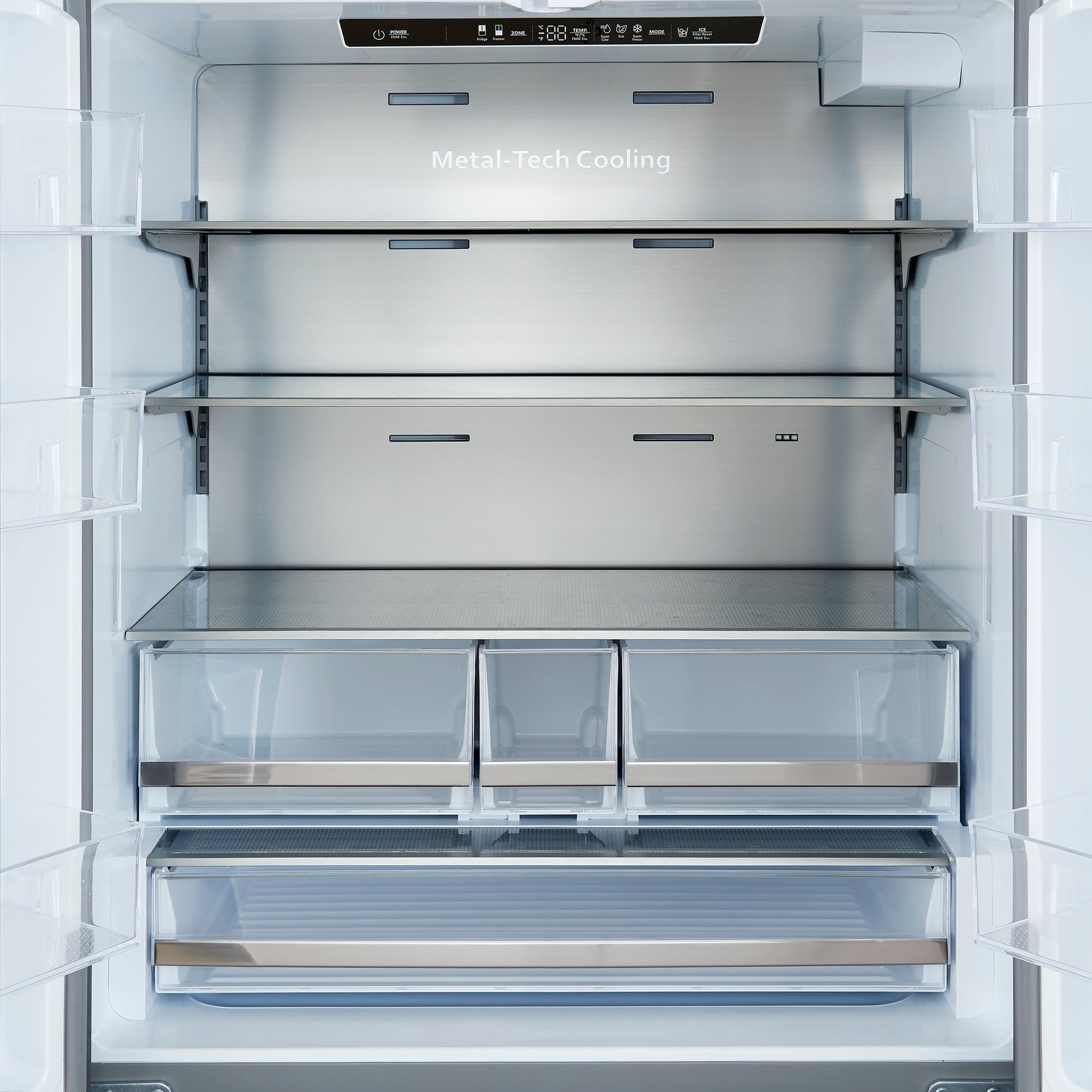 Forno Aosta 36-Inch French Door Refrigerator, Stainless Steel, 22.4 cu.ft, External Water Dispenser, Automatic Ice Maker, ENERGY STAR Certified - Forno Appliances