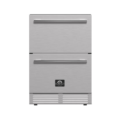 Forno Cosenza 24" Built-In Indoor/Outdoor Drawer Freezer with Ice Maker, 4.69 cu.ft. - Forno Appliances