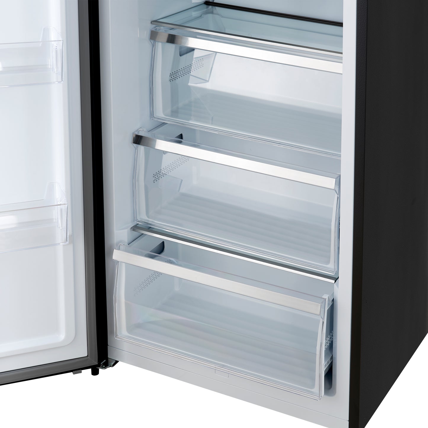 Forno Maderno 2-28-Inch Wide Convertible Refrigerator/Freezer in Black, Decorative Trim Grill, 27.2 cu.ft, 84-Inch High, ENERGY STAR Certified - Forno Appliances
