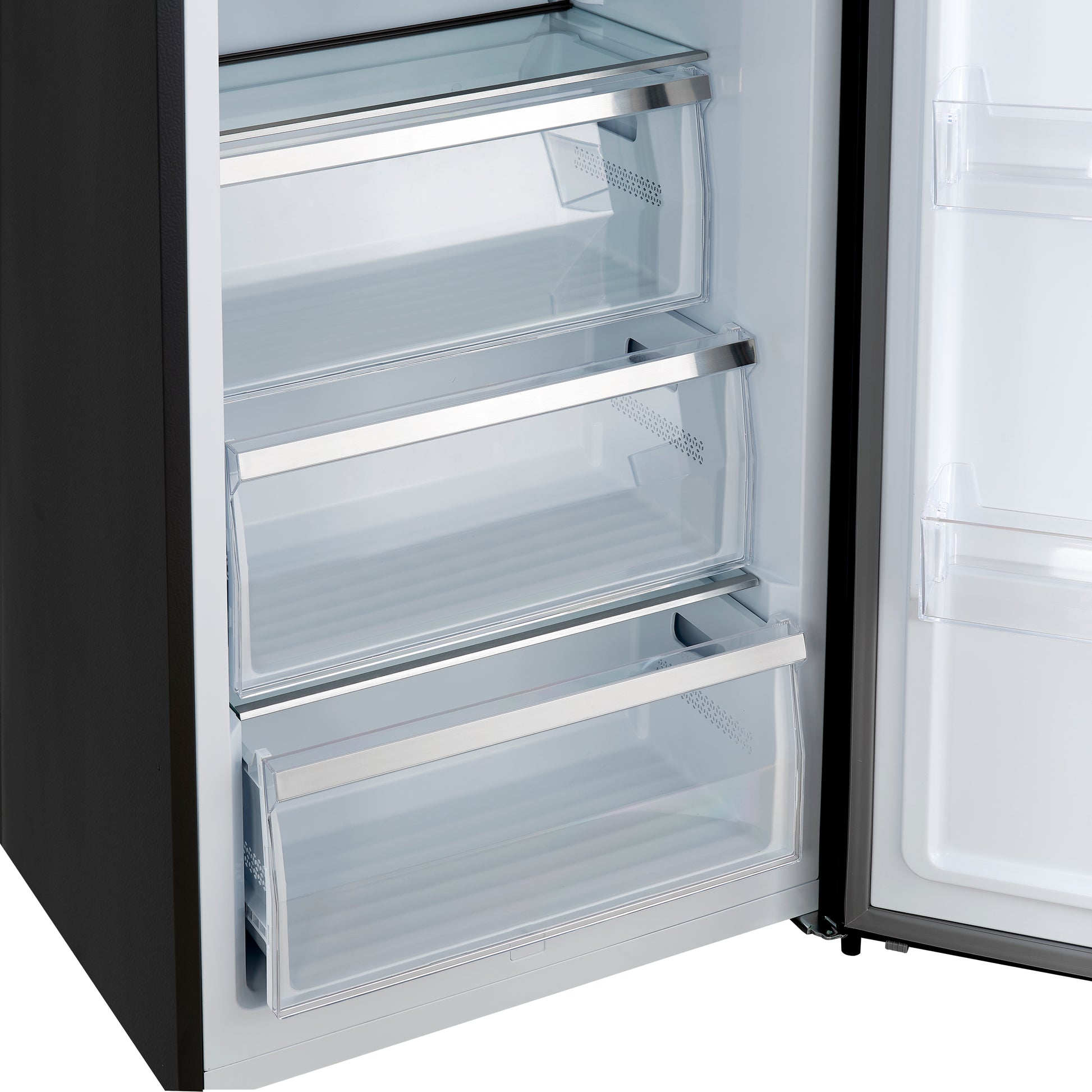 Forno Maderno 2-28-Inch Wide Convertible Refrigerator/Freezer in Black, Decorative Trim Grill, 27.2 cu.ft, 84-Inch High, ENERGY STAR Certified - Forno Appliances