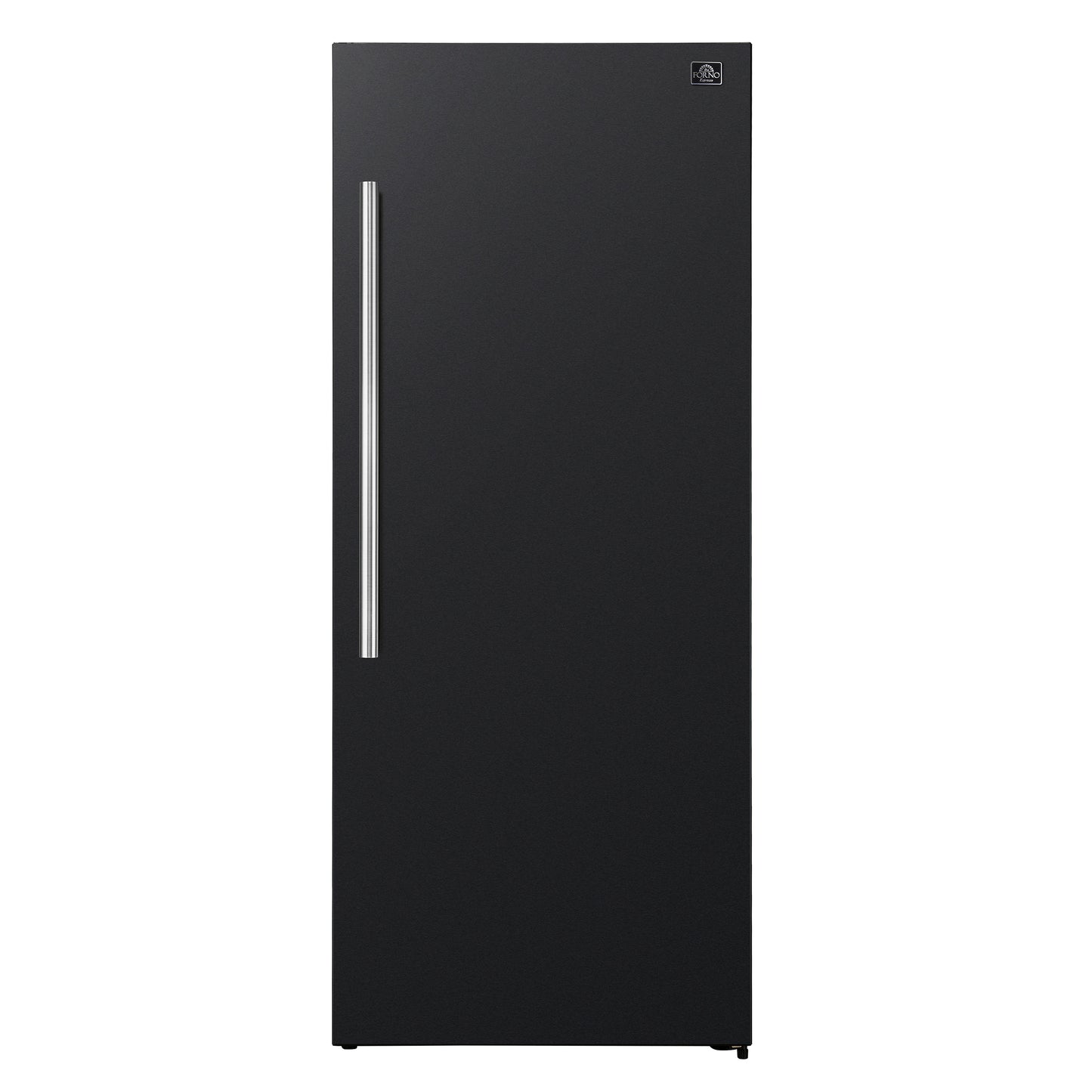 Forno Maderno 28-Inch Convertible Freezer/Refrigerator in Black with Antique Brass Handle, 13.6 cu.ft. Right Swing - Forno Appliances