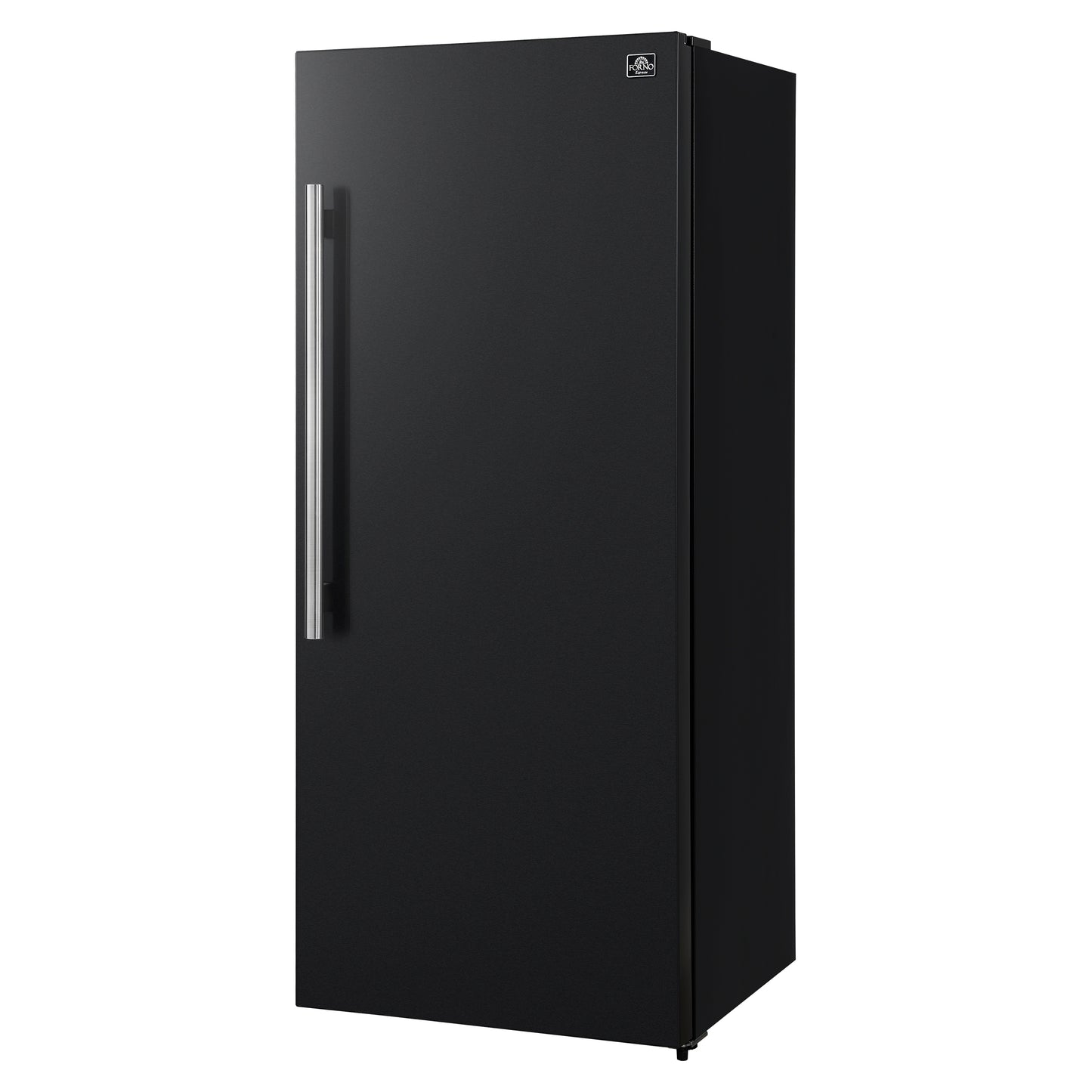 Forno Maderno 28-Inch Convertible Freezer/Refrigerator in Black with Antique Brass Handle, 13.6 cu.ft. Right Swing - Forno Appliances