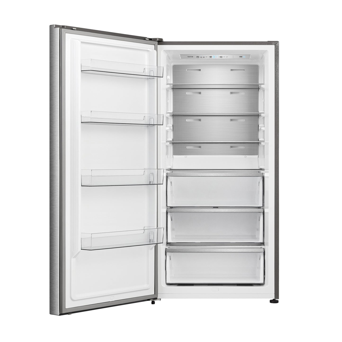 FORNO Maderno 28" Left Swing Convertible Freestanding Refrigerator/Freezer in Stainless Steel 13.6 cu.ft. - Forno Appliances