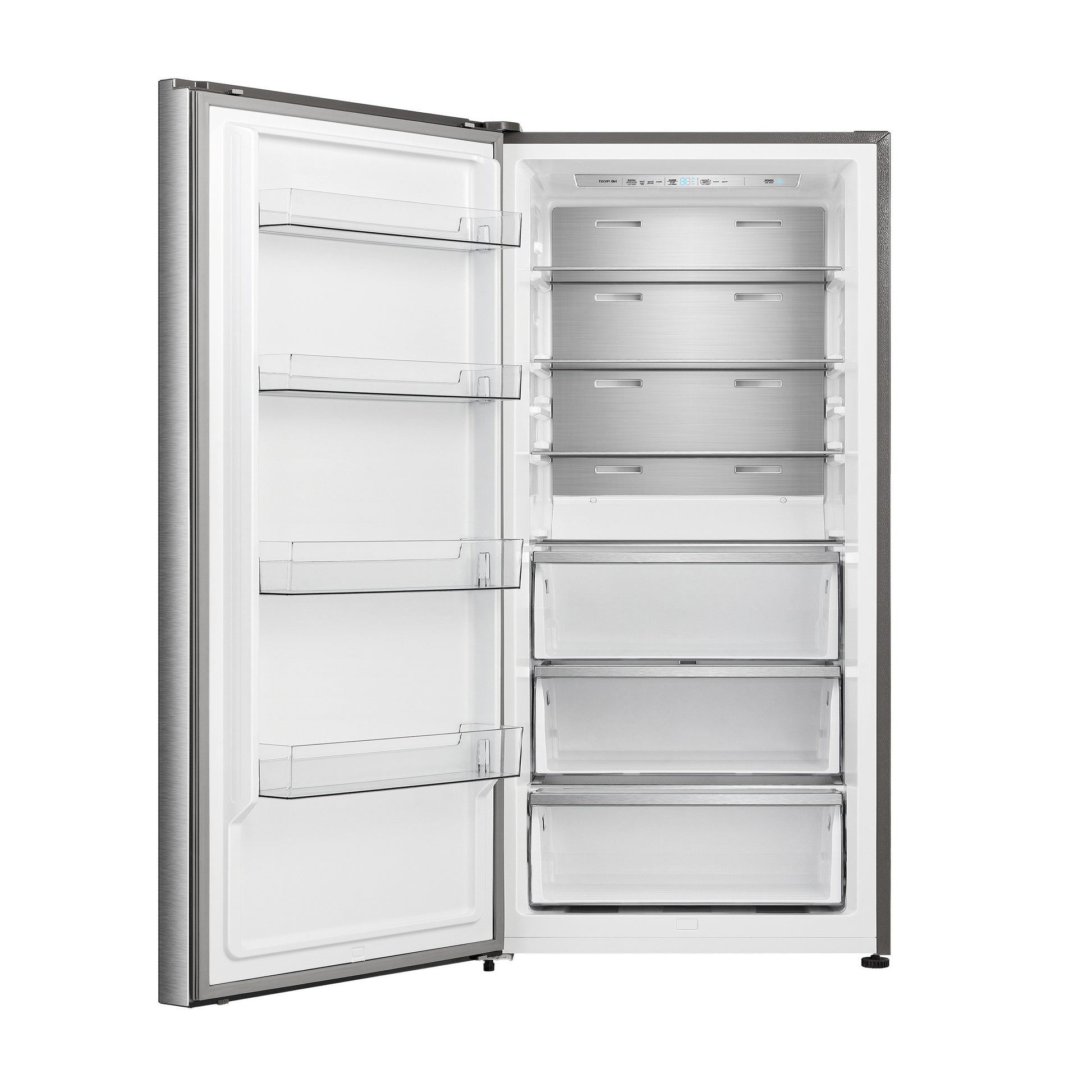 FORNO Maderno 28" Left Swing Convertible Freestanding Refrigerator/Freezer in Stainless Steel 13.6 cu.ft. - Forno Appliances