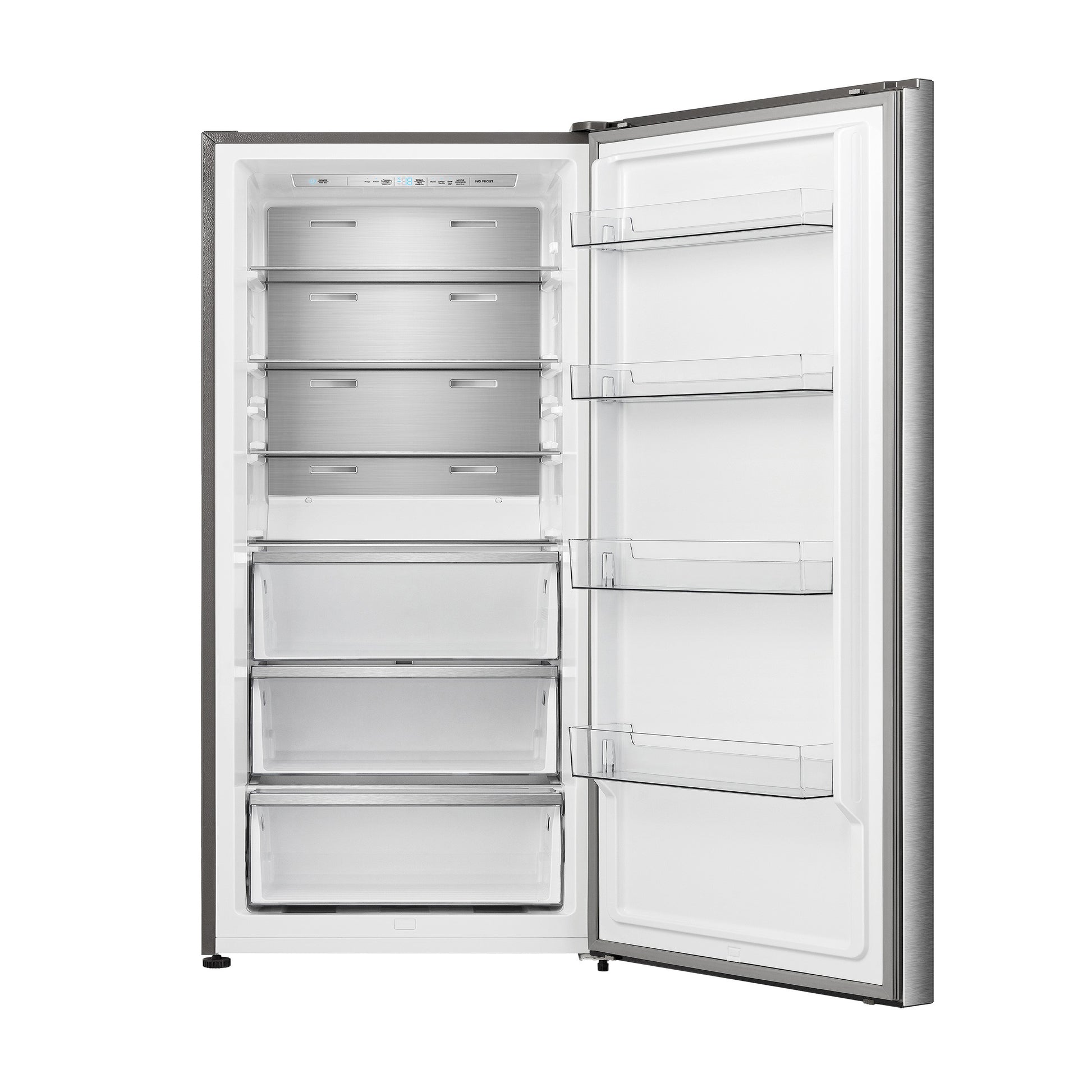 FORNO Maderno 28" Right Swing Convertible Freestanding Refrigerator/Freezer in Stainless Steel 13.6 cu.ft. - Forno Appliances