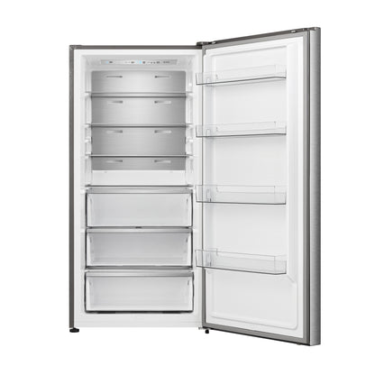 FORNO Maderno 28" Right Swing Convertible Freestanding Refrigerator/Freezer in Stainless Steel 13.6 cu.ft. - Forno Appliances