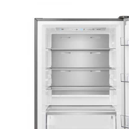 FORNO Maderno 28" Right Swing Convertible Freestanding Refrigerator/Freezer in Stainless Steel 13.6 cu.ft. - Forno Appliances