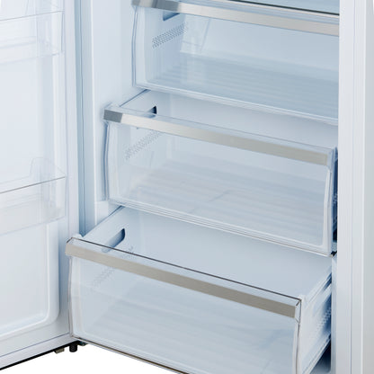 Forno Maderno 2-28-Inch Wide Convertible Refrigerator/Freezer in White, Decorative Trim, 27.2 cu.ft, 84-Inch High, ENERGY STAR Certified - Forno Appliances