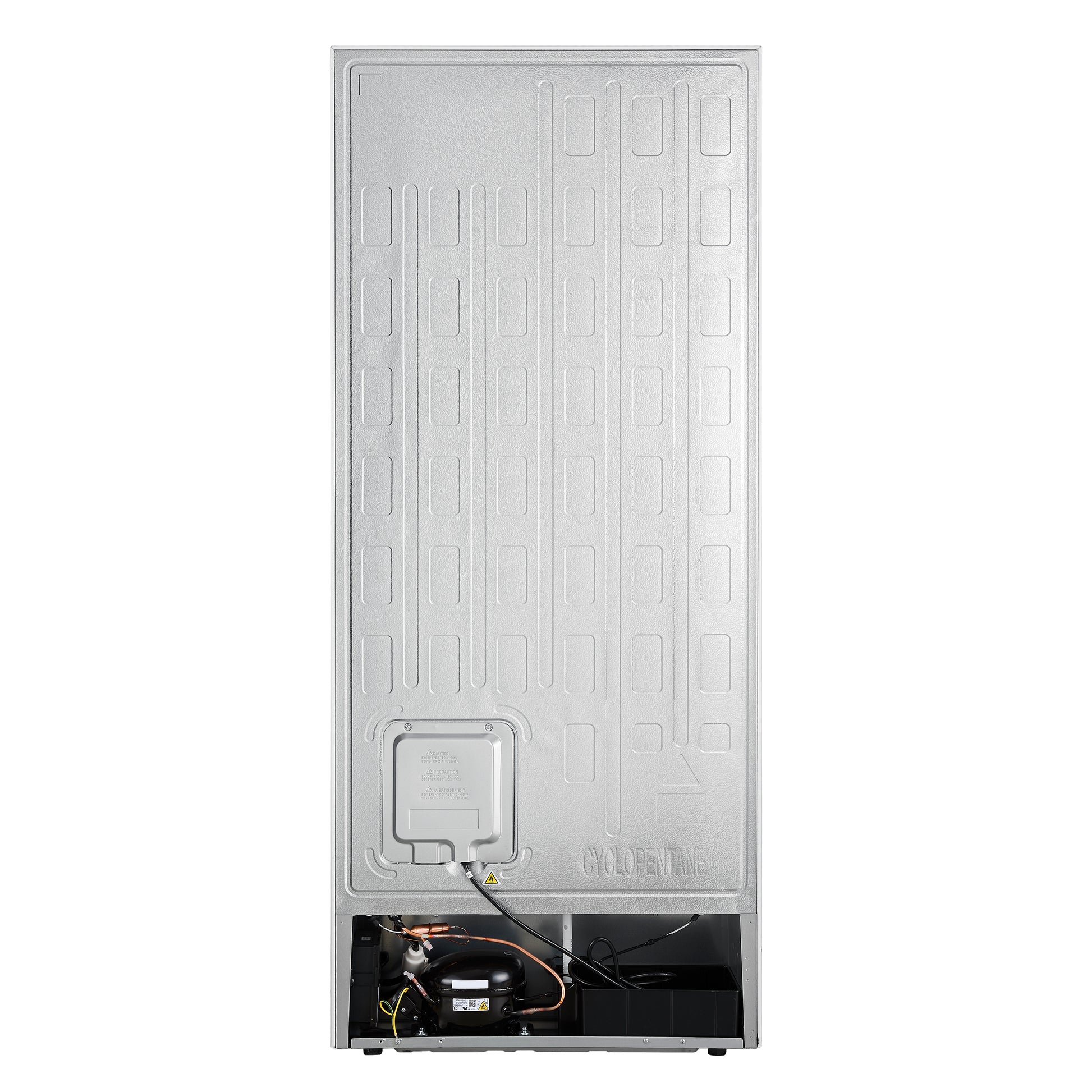 Forno Maderno 28-Inch Convertible Freezer/Refrigerator in White with Antique Brass Handle, 13.6 cu.ft. Right Swing - Forno Appliances