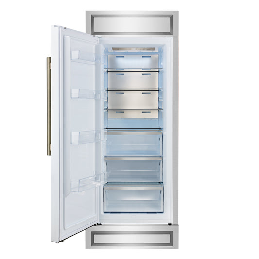 Forno Maderno 28-Inch Built-In Convertible Refrigerator, 13.6 cu.ft, Left Swing, Decorative Grill, ENERGY STAR Certified - Forno Appliances