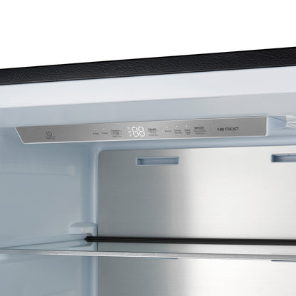 Forno Maderno 2-28-Inch Wide Convertible Refrigerator/Freezer in Black, Decorative Trim Grill, 27.2 cu.ft, 84-Inch High, ENERGY STAR Certified - Forno Appliances