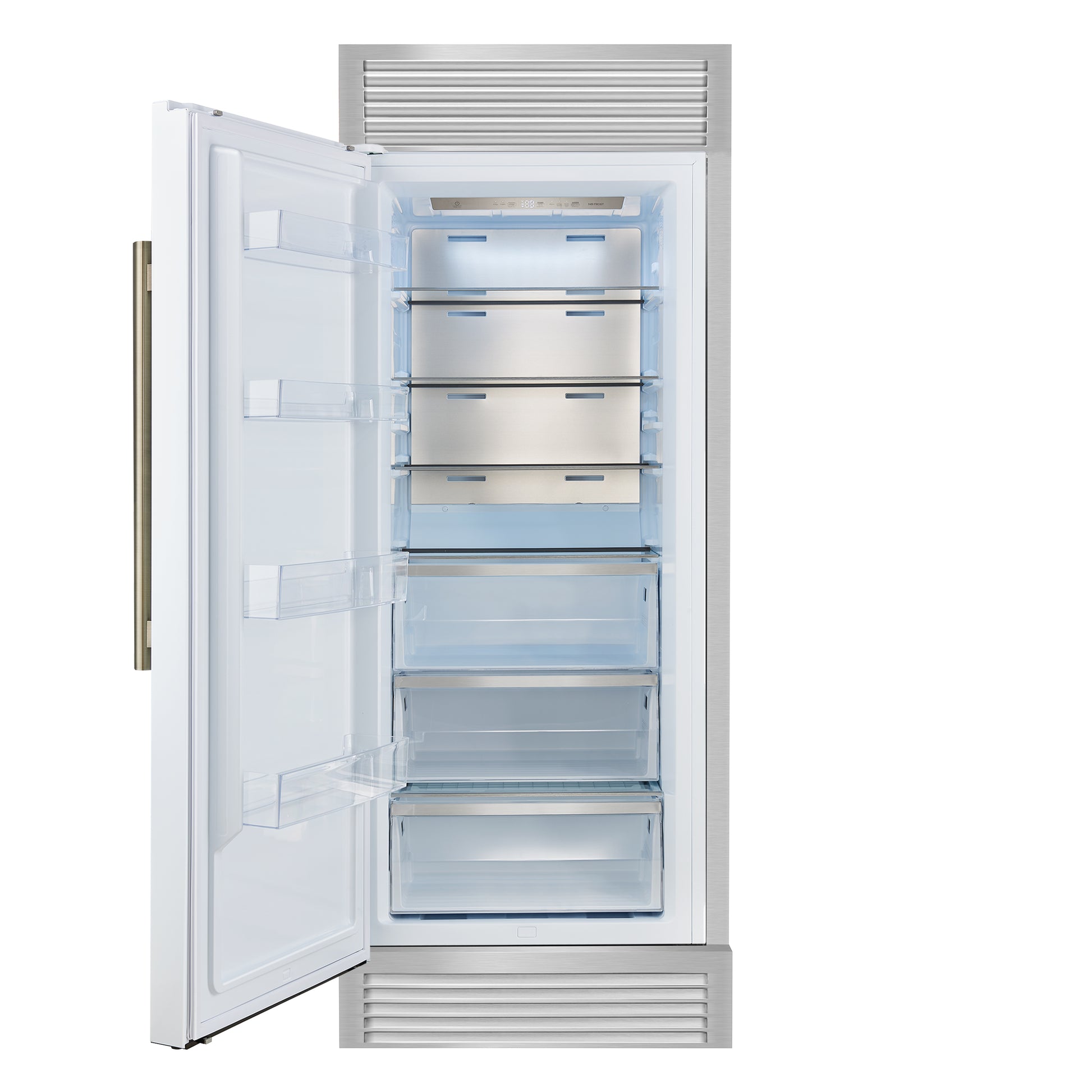Forno Maderno 28" Built-In Convertible Refrigerator in White, 13.6 cu.ft. Left Swing with Decorative Grill - 32" Wide - Forno Appliances