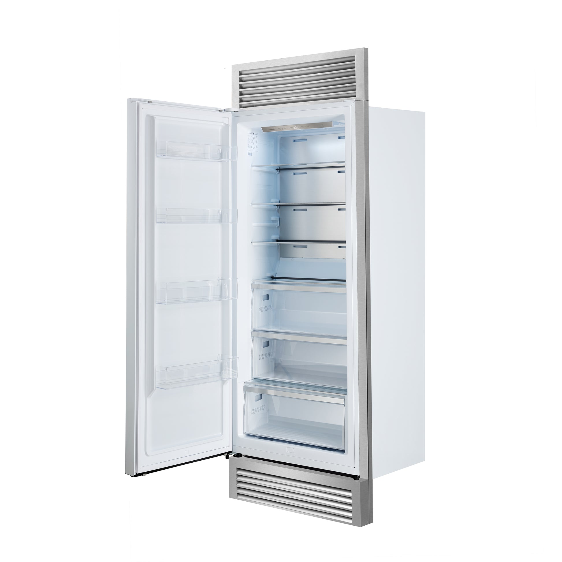 Forno Maderno 28" Built-In Convertible Refrigerator in White, 13.6 cu.ft. Left Swing with Decorative Grill - 32" Wide - Forno Appliances