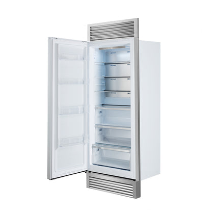 Forno Maderno 28" Built-In Convertible Refrigerator in White, 13.6 cu.ft. Left Swing with Decorative Grill - 32" Wide - Forno Appliances