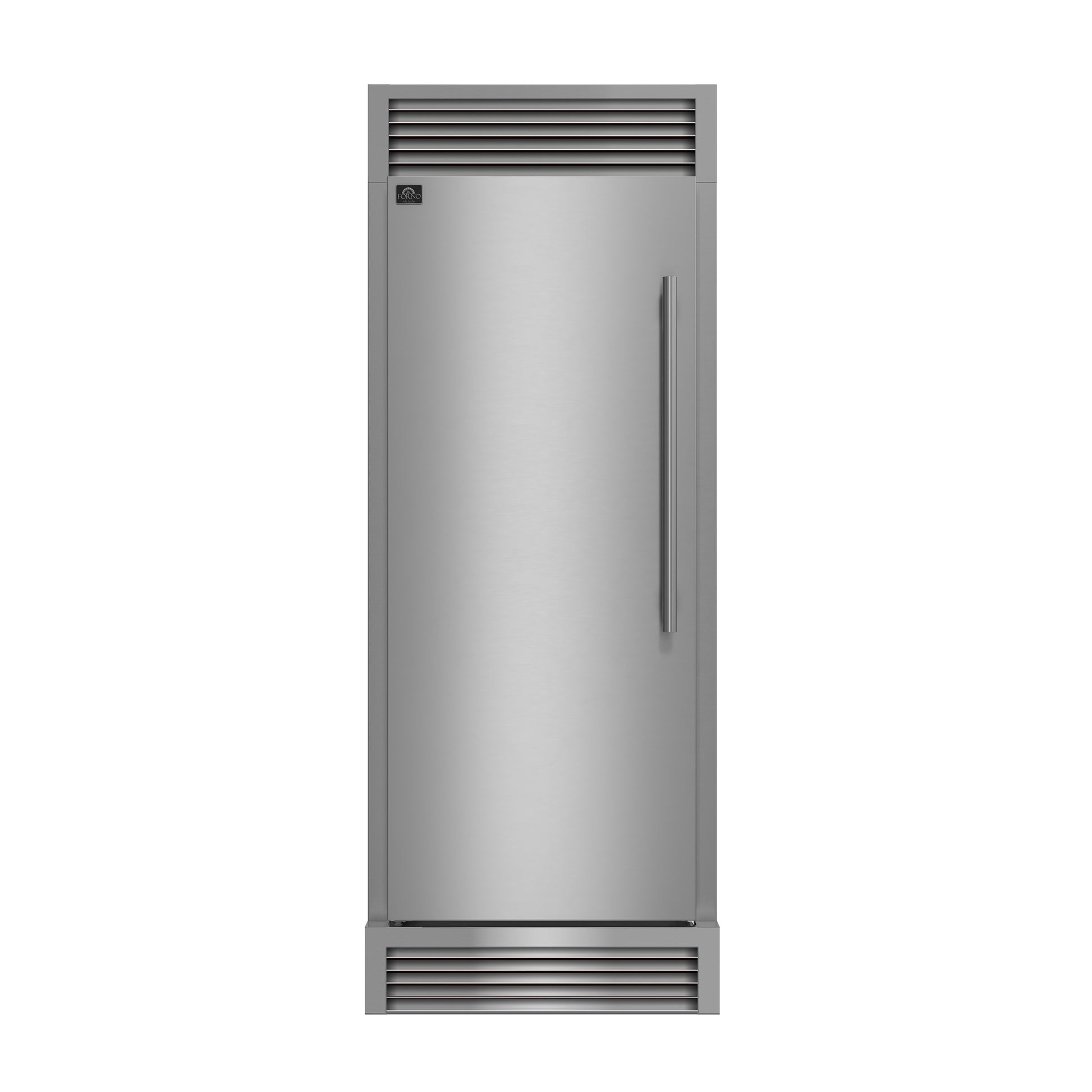 Forno Maderno 28" Built-In Convertible Refrigerator, 13.6 cu.ft. Left Swing with Decorative Grill - 32" Wide - Forno Appliances