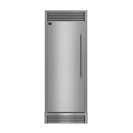 Forno Maderno 28" Built-In Convertible Refrigerator, 13.6 cu.ft. Left Swing with Decorative Grill - 32" Wide - Forno Appliances