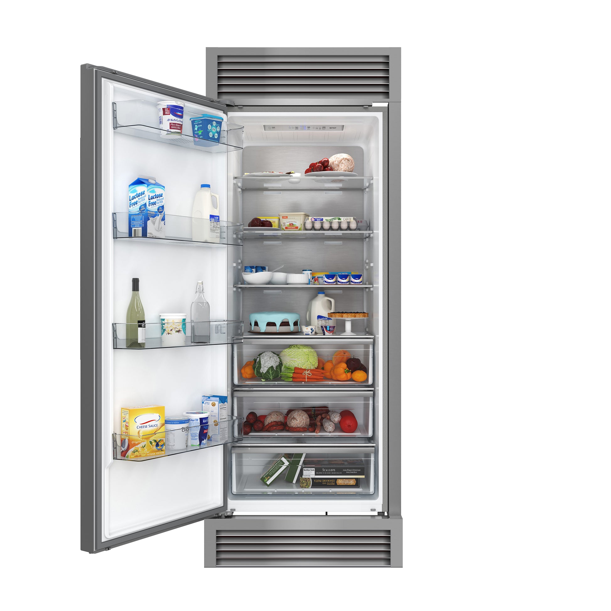Forno Maderno 2-28-Inch Wide Convertible Refrigerator/Freezer, Decorative Trim, 27.2 cu.ft, 84-Inch High, ENERGY STAR Certified - Forno Appliances