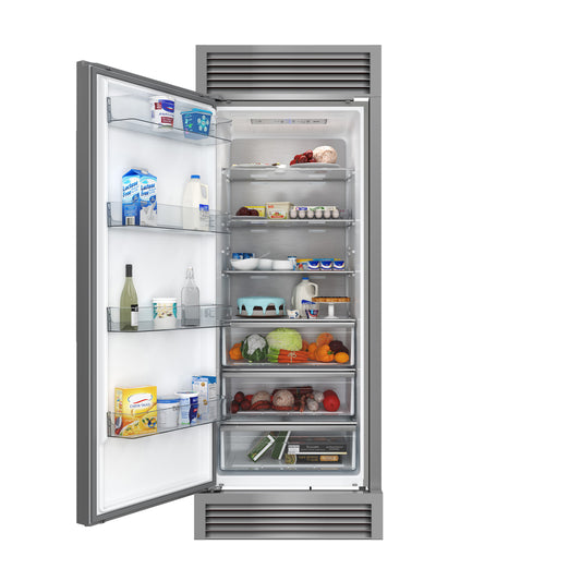 Forno Maderno 28" Built-In Convertible Refrigerator, 13.6 cu.ft. Left Swing with Decorative Grill - 32" Wide - Forno Appliances