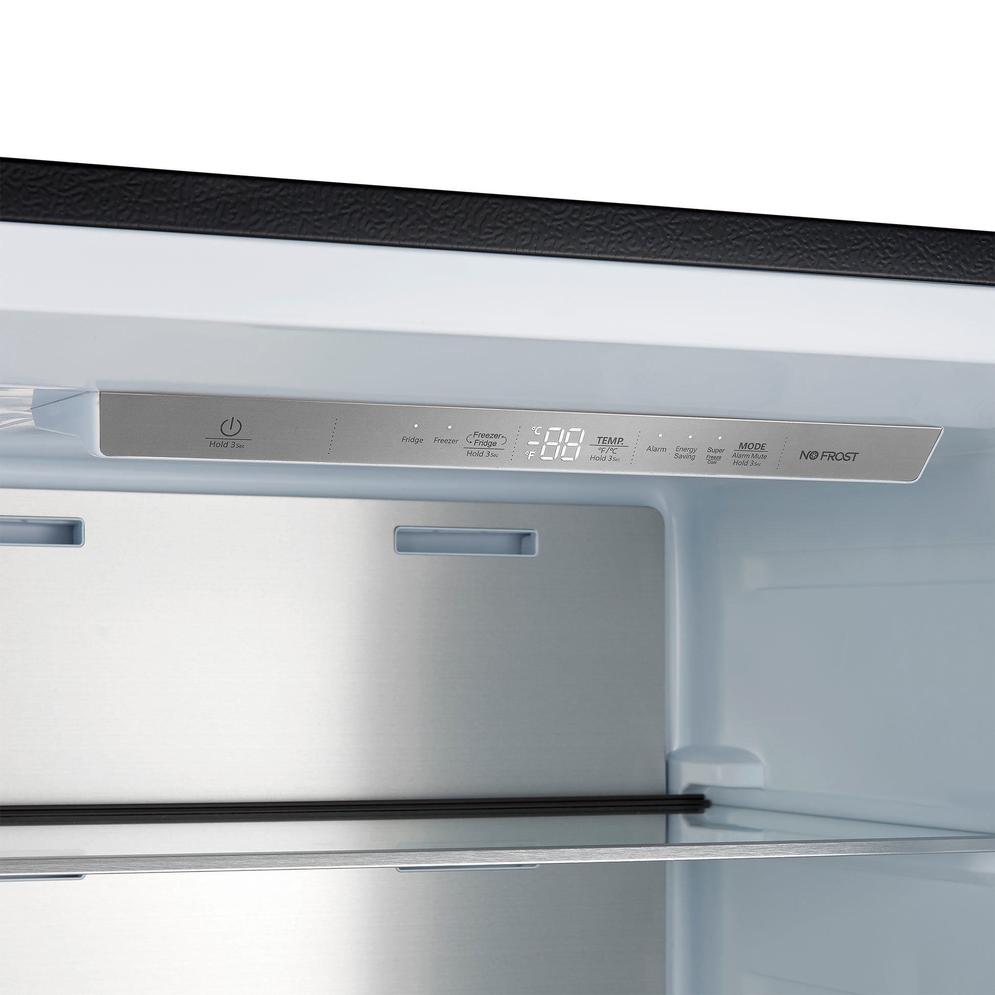 Forno Maderno 2-28-Inch Wide Convertible Refrigerator/Freezer in Black, Decorative Trim Grill, 27.2 cu.ft, 84-Inch High, ENERGY STAR Certified - Forno Appliances