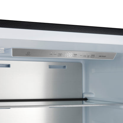 Forno Maderno 2-28-Inch Wide Convertible Refrigerator/Freezer in Black, Decorative Trim Grill, 27.2 cu.ft, 84-Inch High, ENERGY STAR Certified - Forno Appliances