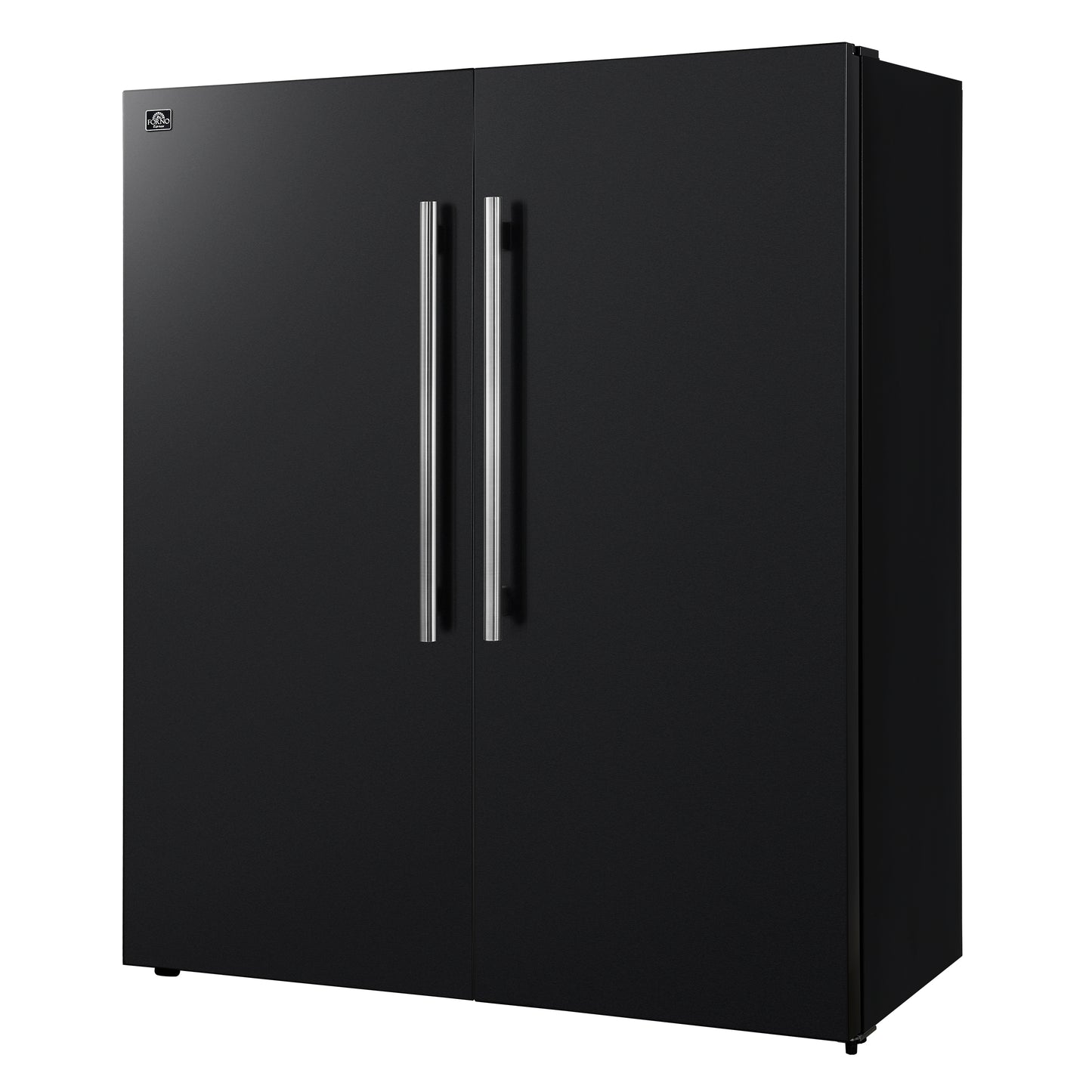 Forno Maderno 2-28-Inch Wide Convertible Refrigerator/Freezer in Black, Decorative Trim Grill, 27.2 cu.ft, 84-Inch High, ENERGY STAR Certified - Forno Appliances