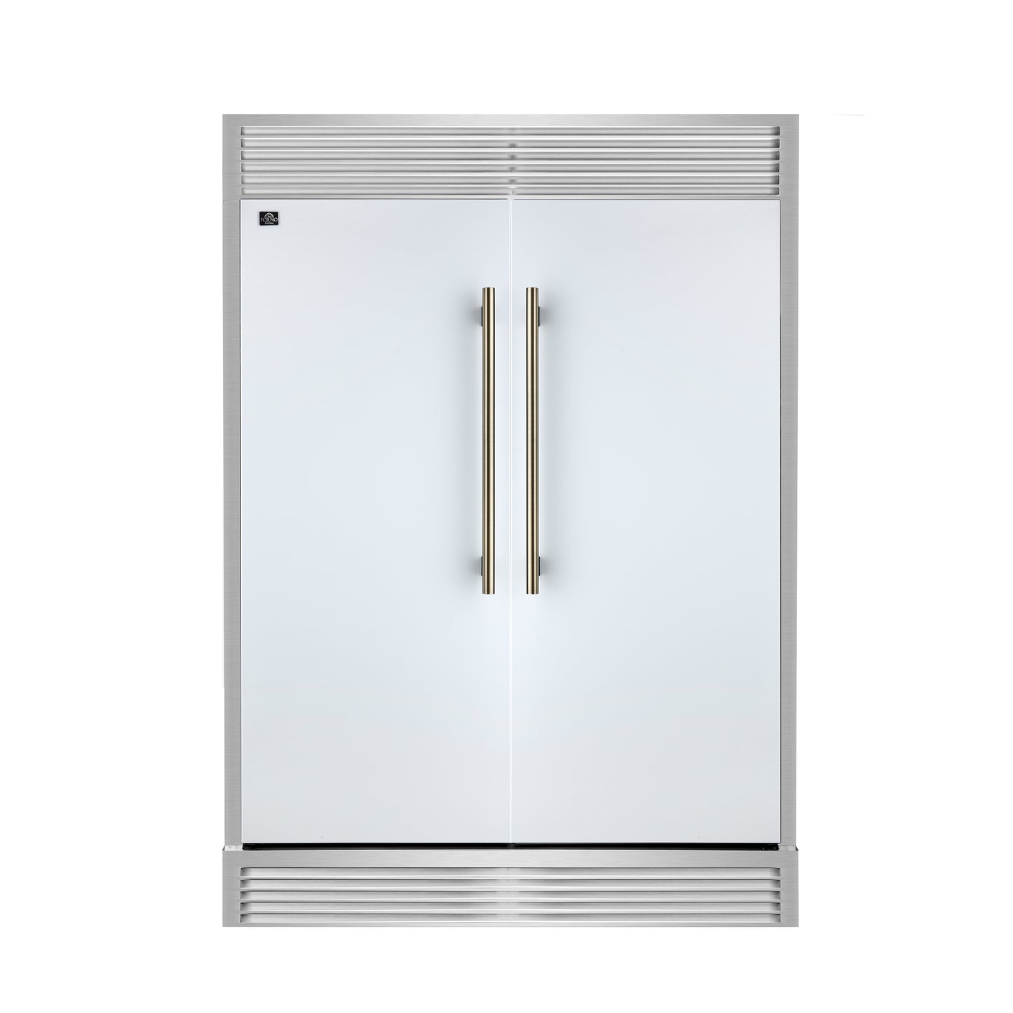 Forno Maderno 2-28-Inch Wide Convertible Refrigerator/Freezer in White, Decorative Trim, 27.2 cu.ft, 84-Inch High, ENERGY STAR Certified - Forno Appliances