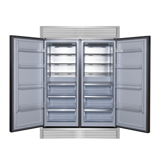 Forno Maderno 2-28-Inch Wide Convertible Refrigerator/Freezer, Decorative Trim, 27.2 cu.ft, 84-Inch High, ENERGY STAR Certified - Forno Appliances