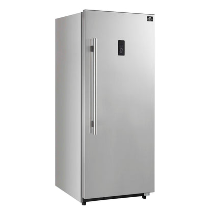 Forno Fortezza 28 Inch Right-Swing Convertible Refrigerator/Freezer, Stainless Steel, Total No Frost - Forno Appliances