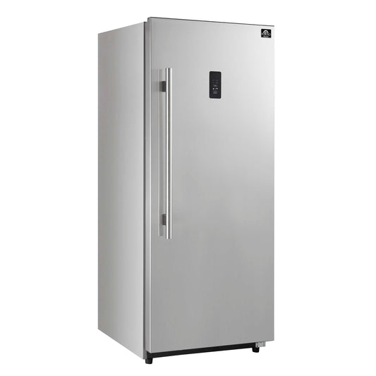 Forno Fortezza 28 Inch Right-Swing Convertible Refrigerator/Freezer, Stainless Steel, Total No Frost - Forno Appliances