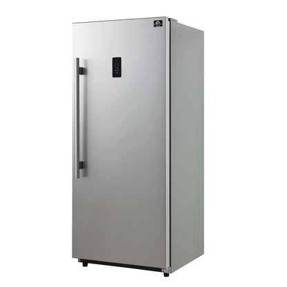 Forno Fortezza 28 Inch Right-Swing Convertible Refrigerator/Freezer, Stainless Steel, Total No Frost - Forno Appliances