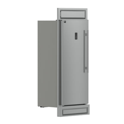 Forno Fortezza 32 Inch Left-Swing Freezer with Trim Kit, Stainless Steel, with Automatic Ice Maker - Forno Appliances