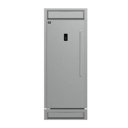 Forno Fortezza 32 Inch Left-Swing Freezer with Trim Kit, Stainless Steel, with Automatic Ice Maker - Forno Appliances