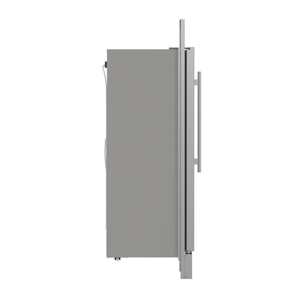 Forno Fortezza 32 Inch Left-Swing Freezer with Trim Kit, Stainless Steel, with Automatic Ice Maker - Forno Appliances