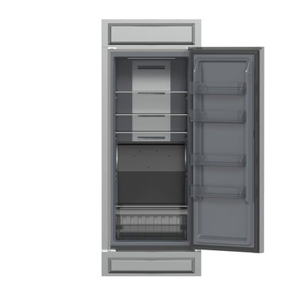 Forno Fortezza 32 Inch Right-Swing Convertible Refrigerator/Freezer with Trim Kit, Stainless Steel, Total No Frost - Forno Appliances