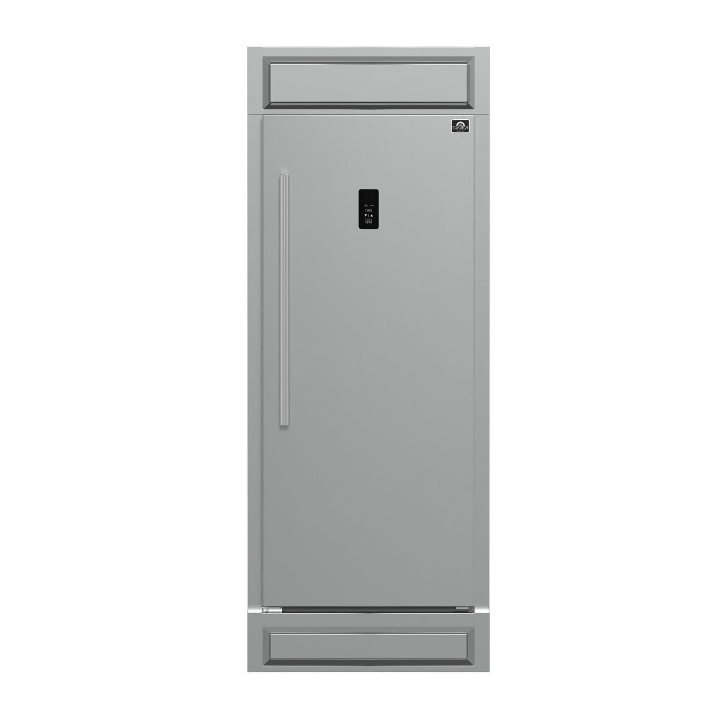 Forno Fortezza 32 Inch Right-Swing Convertible Refrigerator/Freezer with Trim Kit, Stainless Steel, Total No Frost - Forno Appliances