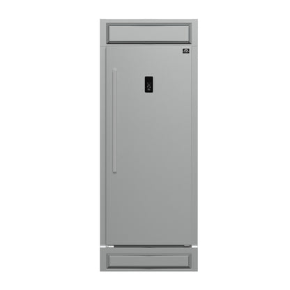 Forno Fortezza 32 Inch Right-Swing Convertible Refrigerator/Freezer with Trim Kit, Stainless Steel, Total No Frost - Forno Appliances