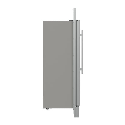 Forno Fortezza 32 Inch Right-Swing Convertible Refrigerator/Freezer with Trim Kit, Stainless Steel, Total No Frost - Forno Appliances