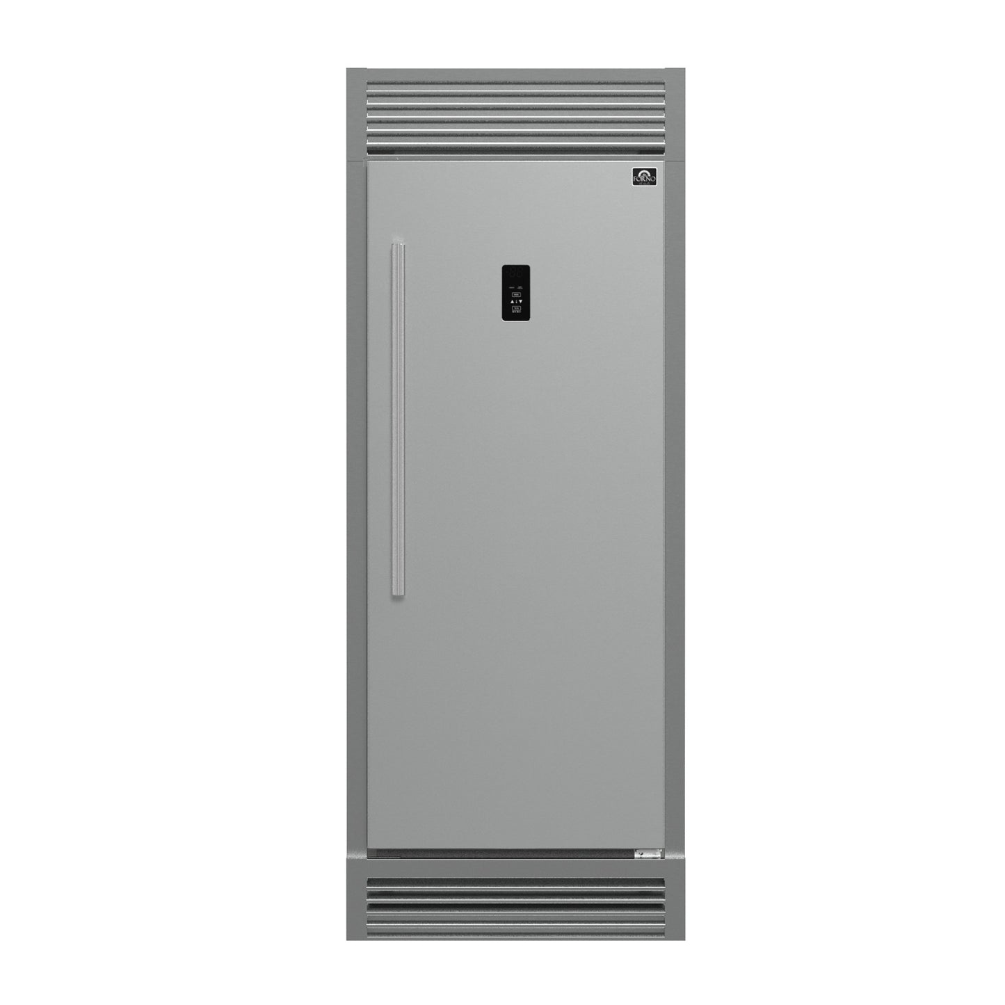 Forno Fortezza 32 Inch Right-Swing Convertible Refrigerator/Freezer with Trim Grill, Stainless Steel, Total No Frost - Forno Appliances