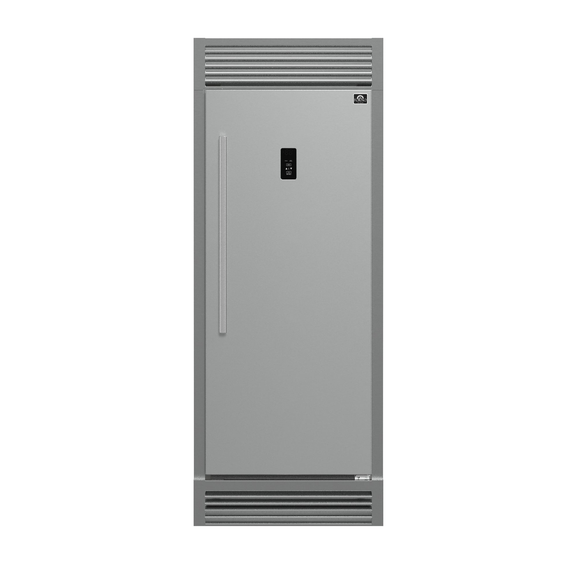 Forno Fortezza 32 Inch Right-Swing Convertible Refrigerator/Freezer with Trim Grill, Stainless Steel, Total No Frost - Forno Appliances