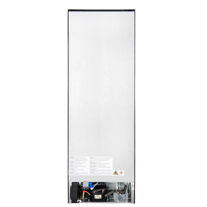 Custodia 24" Bottom Freezer, 10.3 cf., Left Swing, Ice Maker, Total No frost, Black, Antique Brass handles - Forno Appliances