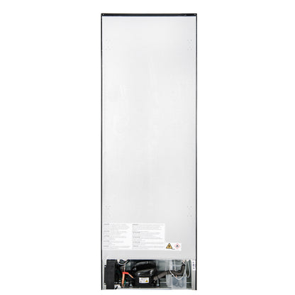 Custodia 24" Bottom Freezer, 10.3 cf., Right Swing, Total No frost, Black, Antique Brass handles - Forno Appliances